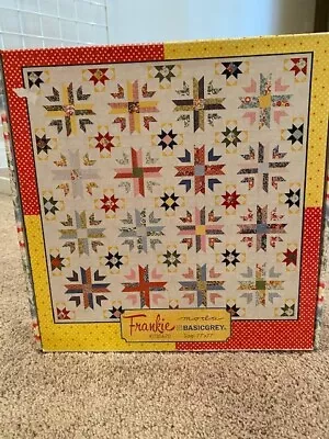 Frankie Quilt Kit By Moda Basic Grey 77 X77  NIP Sealed • $119