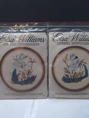 Elsa Williams Crewel Embroidery Kits  00193 & 00194 THE GATHERER I & II Vintage • $100
