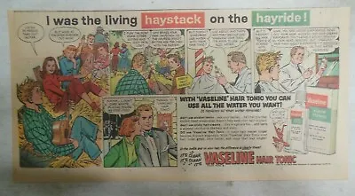 Vaseline Hair Tonic: I Was A Living Haystack On The Hayride ! From 1950's • $15