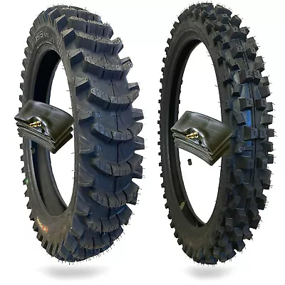 WIG Racing 110/100-18 Sand Mud Tire And 80/100-21 Tire With Tube Combo Motocross • $124.81