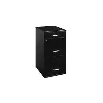 $64.99 • Buy Filing Cabinet 3 Drawer Steel File Cabinet W/ Lock For Home And Office (Black)