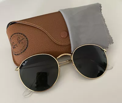 $60 • Buy Ray-Ban Round Metal Sunglasses RB3447