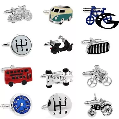 £5.89 • Buy Vintage Car Cufflinks Clip Vehicles Tie Clips Men Clothing Jewelry Accessories