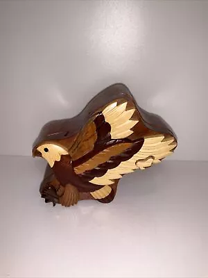 Flying Eagle - Wooden Puzzle Box Handmade Wood Decorative Jewelry Trinket Box  • $15.25