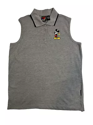 Vintage Disney Mickey Unlimited Jerry Leigh Pull Over Sweater Vest Sleeveless L • $18