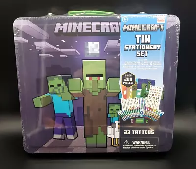 Minecraft Stationary Set Activity Set Over 200 Pieces Stickers And Tattoos NEW • $19.54