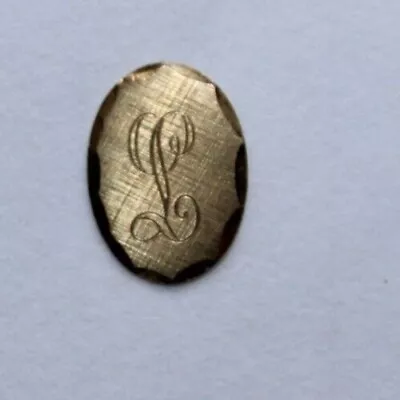 Vintage 14K Solid Yellow Gold Anson Men's Tie Tack Monogram Pin • $20.50