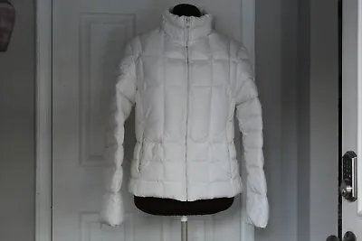 Mark New York Andrew Marc White Quilted Down Filled Jacket Sz L Euc • $42.49