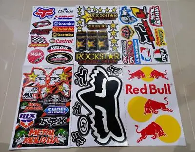 6 Rockstar Energy Metal Mulisha Motocross Yamaha Decal Racing Sticker MotoGP Ngk • $14.98