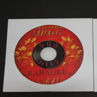 KARAOKE  MILLENNIUM MP3+G Vol-2  MIXED TRACKS 900 HITSOLDIESR&B COUNTRYPOP • $14.99