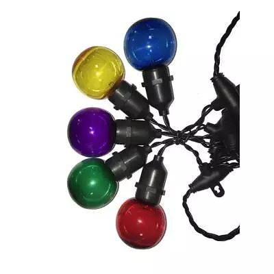 Home Accents 19.4 Ft. 30-Light G50 LED Multicolored Ball String Light • $39.99