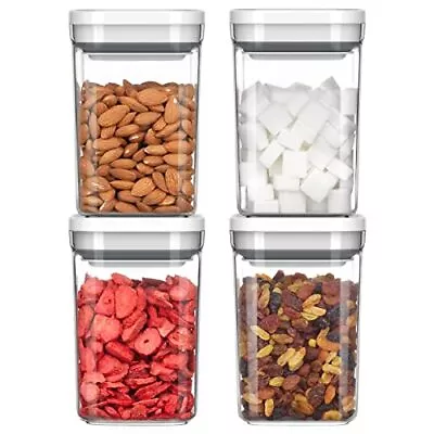 4 Pack Airtight Food Storage Container Set BPA Free Kitchen Pantry Organizat... • $35.32