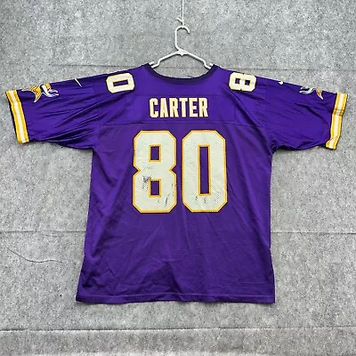 Minnesota Vikings Jersey Mens 2XL Purple White  #80 Cris Carter Football Nike • $13.96