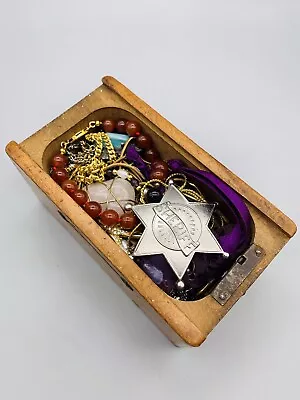 £5 • Buy Antique Vintage Little Box Of Delights Jewellery Curio Joblot 