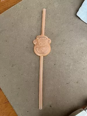 Vintage A&W Root Beer Bottle  Bear Head Straw • $9.99