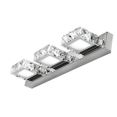 Modern LED Crystal Mirror Light Bathroom Toilet Wall Lamp Fixture Vanity Lamp US • $39