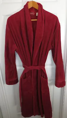 Men's Red LL Bean 100% Terry Cloth Cotton Bath Robe Size XL Tall Vintage • $32.90