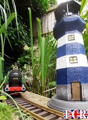 NEW OUTDOOR ROTATING SOLAR 40cm LIGHTHOUSE G SCALE GARDEN RAILWAY LIGHT HOUSE • £29.99