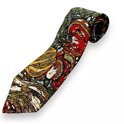 Perry Ellis 100% Silk Dress Tie Made In Italy Stunning Abstract Print 57  4  • $30