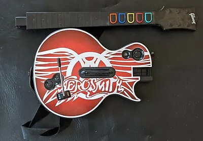 Aerosmith Gibson Les Paul Guitar Hero Controller 95337 805 PS3 Strap NO DONGLE • $143.98