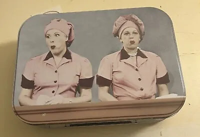 NWT I LOVE LUCY COLLECTIBLE TIN Vandor Ethel & Lucy Lunch Box 10 ×7  • $10