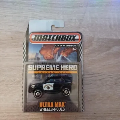 Matchbox 1/64 Diecast Supreme Hero Ultra Max Black Ford Explorer • $8