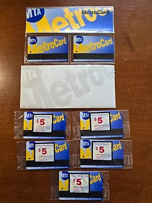 MTA 1995 SECOND METROCARD SET Unopened INTACT MINT W/envelope PLUS FIVE Others! • $135.50