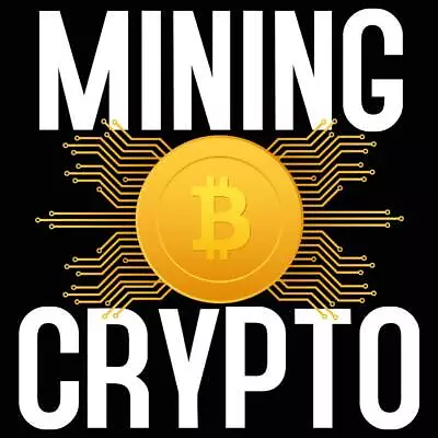 Mining Crypto Bitcoin - Mens Funny Novelty T-Shirt Tee ShirtsT Shirt Tshirts • $23.75