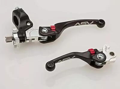 ASV F4 Brake & Clutch Lever Set Black Honda CRF250R CRF450R • $195