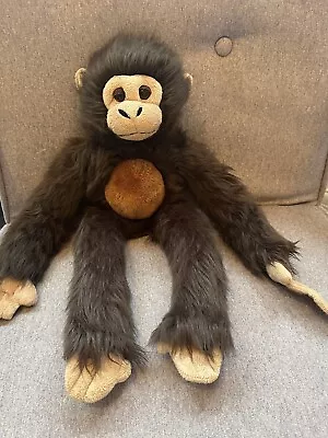 Keel Toys 18  Monkey Chimp Soft Toy Plush - Huggable Velcrose Hands Fluffy • £16.99