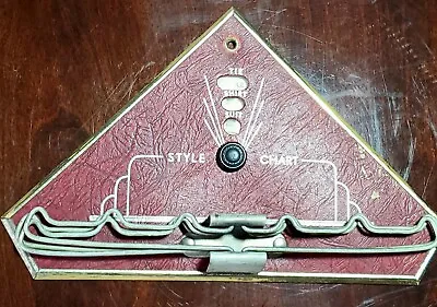 Vintage U-DELL MFG. CO. Style Chart Tie Rack 1937 T2 • $22.99