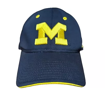 Adidas Michigan Wolverines Hat NCAA College Baseball Cap Vintage Blue Yellow • $0.99