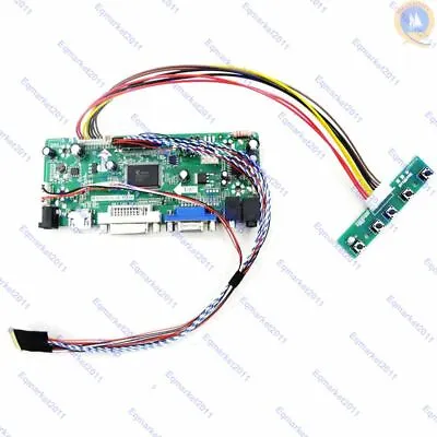 HDMI/DVI/VGA LCD Controller Lvds Converter Board Kit For HSD100IFW1-A00 1024X600 • $22.01