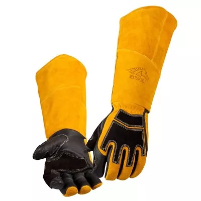 $49.99 • Buy REVCO Black Stallion Premium Pigskin/Cowhide Long Cuff Welding Gloves BS99