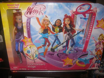 WINX CLUB ROCK CONCERT STAGE W/Bloom Doll Features Music & Sounds 23 Pcs   • $79.99