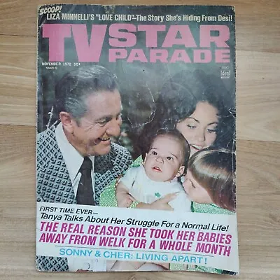 TV Star Parade Magazine November 1972 - Sonny & Cher Divorce - Liza Minelli • $27.49