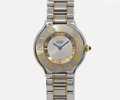 Cartier Must 21  Quartz Silver Dial Male Watch • $1170