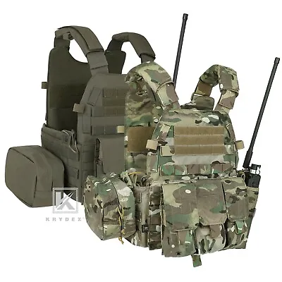 KRYDEX LBT-6094A Plate Carrier Tactical Body Armor MOLLE Vest W/ Magazine Pouch • $99.95