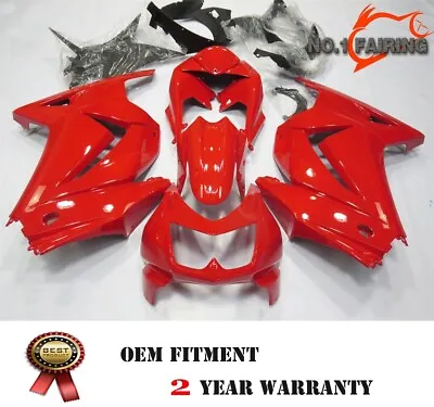 Red ABS Fairing Set Body Work For KAWASAKI NINJA 250R 2008-2012 EX250J Frame • $469.98