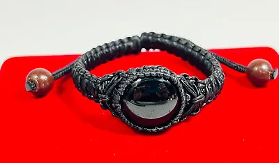 $33.99 • Buy Bracelet Black Leklai Nampee Magic Gemstone Talisman Thai Holy Powerful Amulet 