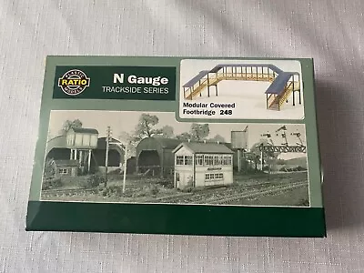 Ratio N Gauge Modular Covered Footbridge 248 Trackside Series Model Railway • £18