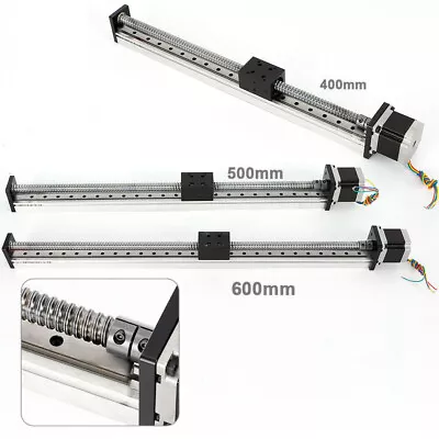 600mm CNC Linear Guide Rail Slide Stage Actuator Ball Screw Stroke Nema 23 Motor • $122.20