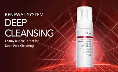 Dr. Wu 160ml Renewal Cleansing Mousse With Mandelic Acid Brand New From Taiwan • $39.89