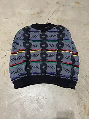 Vintage COOGI Sweater Size Medium Knit Crazy Colors Coogi Classic • $200