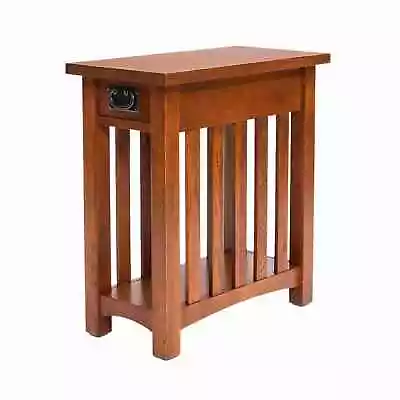 MISSION ARTS & CRAFTS 1 DRAWER SIDE TABLE - Michael's Cherry • $319