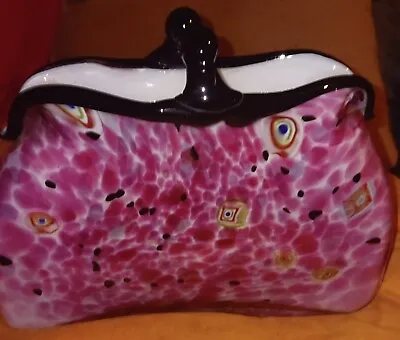 Vintage Millefiori Art Glass Pocketbook--purse--hand Blown--murano Style • $64