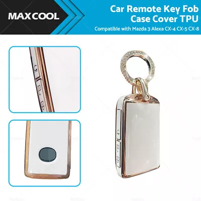 Car Remote Key Fob Case Cover TPU Suitable For Mazda 3 Alexa CX-4 CX-5 CX-8 • $13.49