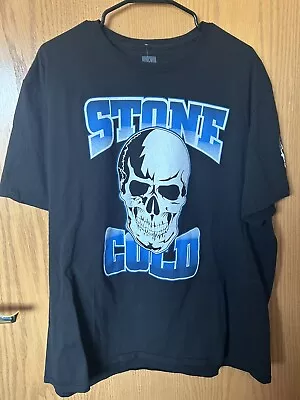WWE Stone Cold Steve Austin Men's Wrestling T-Shirt Stomping Mud Holes Size 2XL • $18.50