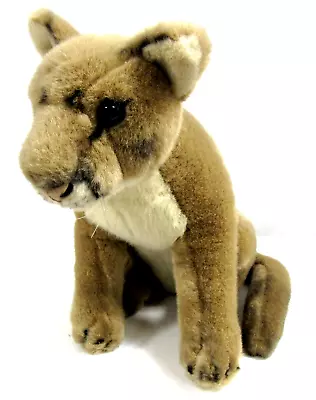 The Nature Company Mountain Lion Cougar Seated Stuffed Animal Plush 12  • $24.99