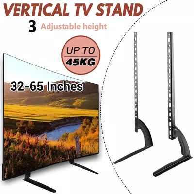 $23.74 • Buy Top TV Stand Legs Bracket Mount Base Universal Table For 32~65'' LED LCD  TVs